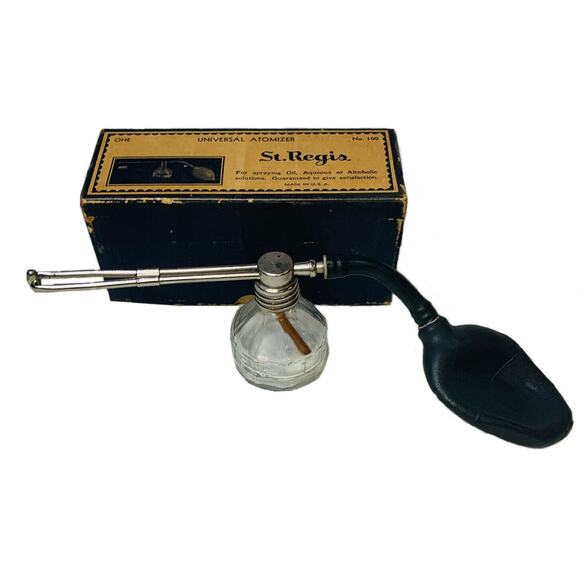 Vintage Perfume Atomizer St. Regis Universal No. 100 Spraying Bottle Imperfect - Picture 1 of 8